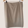 front view of an Akris Punto skirt in khaki