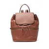 Pre-owned, like-new Banana Republic leather backpack in whiskey brown with pebbled finish, available at Capra & Quail.