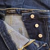 Banana Republic wideleg crops with detail of side button panel