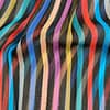 close-up view of an Equipment striped silk blouse