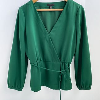 J.Crew Faux Wrap Blouse