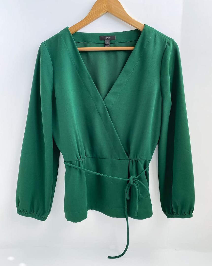 J.Crew Faux Wrap Blouse